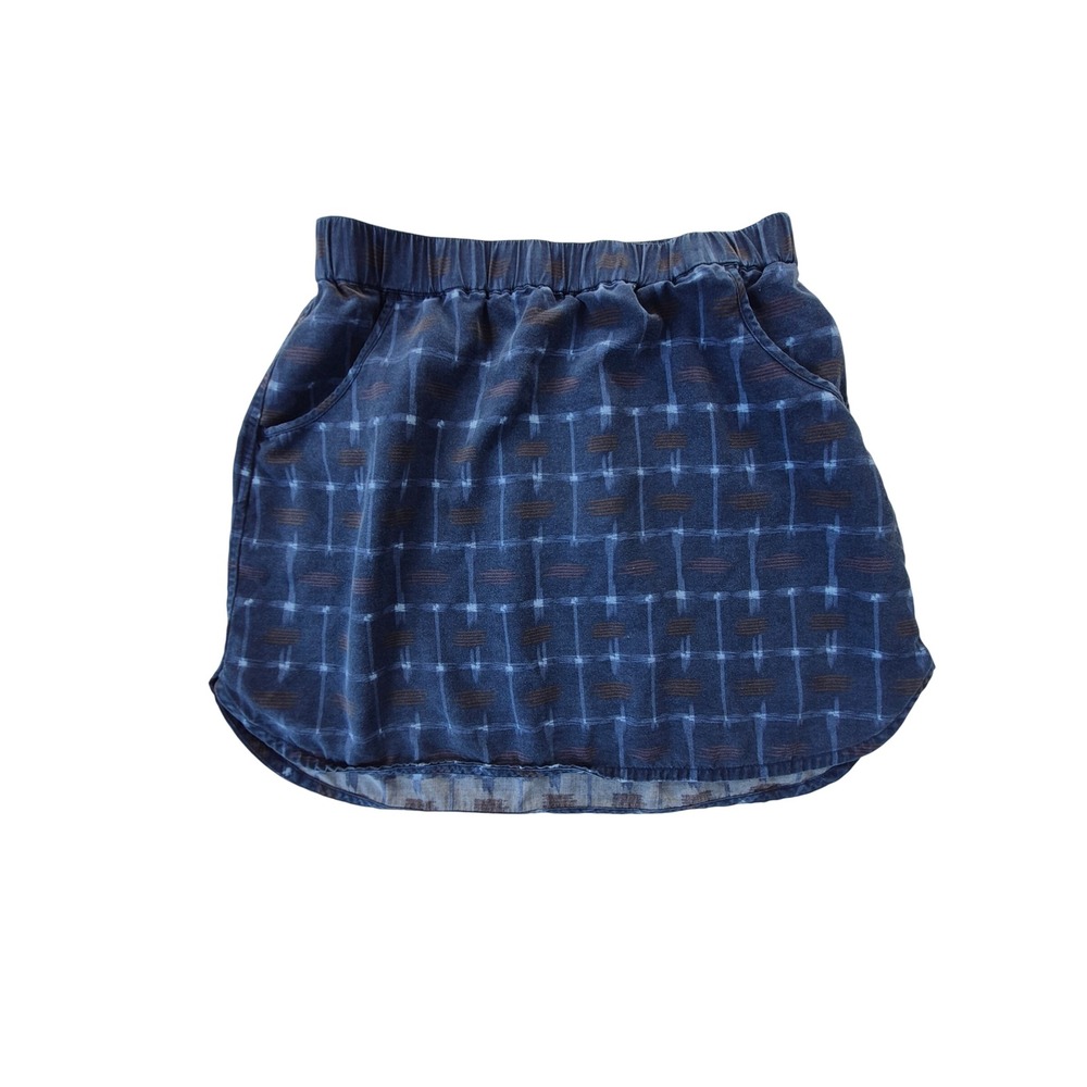 Patagonia Worn Wear Skirt Womens M Blue Ikat Tencel Lyocell STY58600SP18